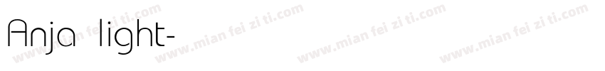 Anja light字体转换